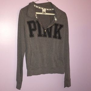 Charcoal grey Victoria’s Secret quarter zip jacket